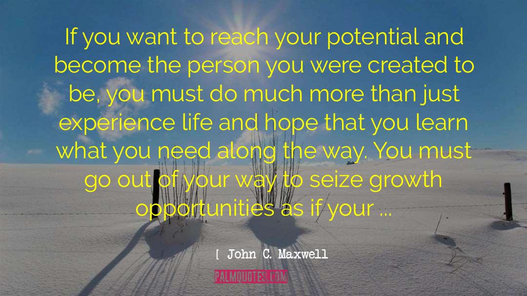 Reach Up quotes by John C. Maxwell