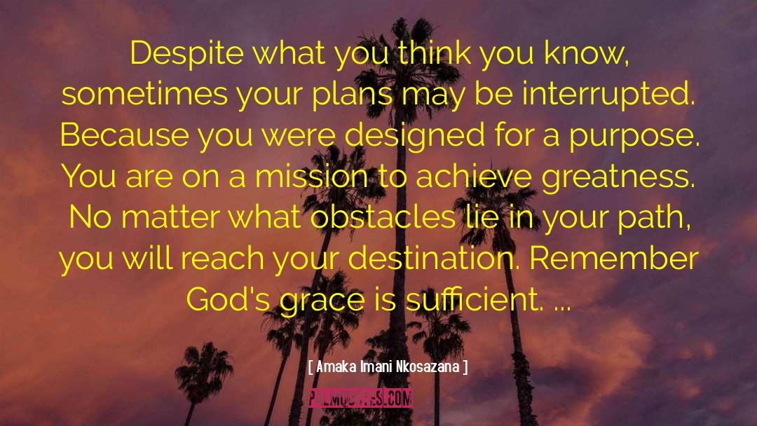 Reach Your Destination quotes by Amaka Imani Nkosazana