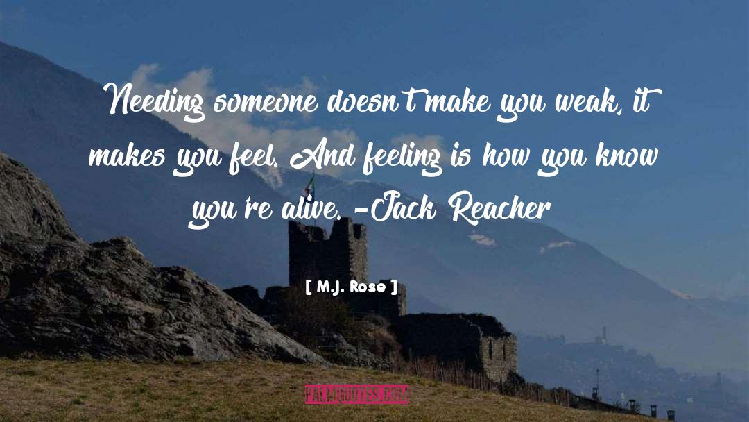 Reacher quotes by M.J. Rose