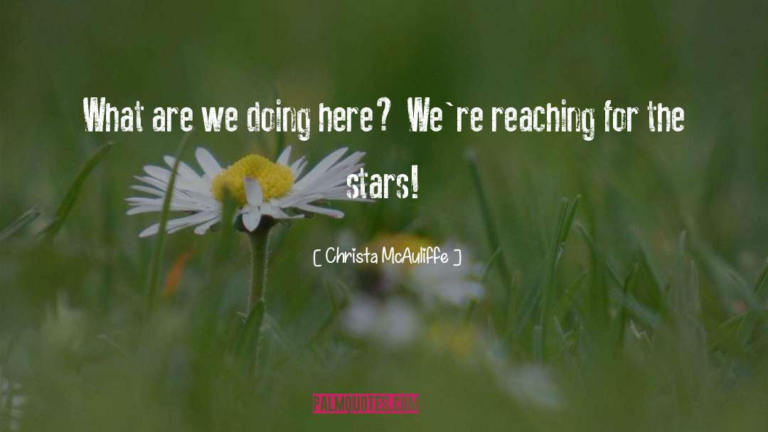 Reaching For The Stars quotes by Christa McAuliffe