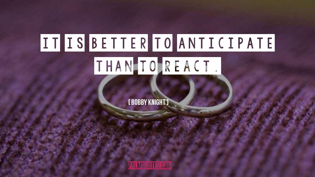 React quotes by Bobby Knight