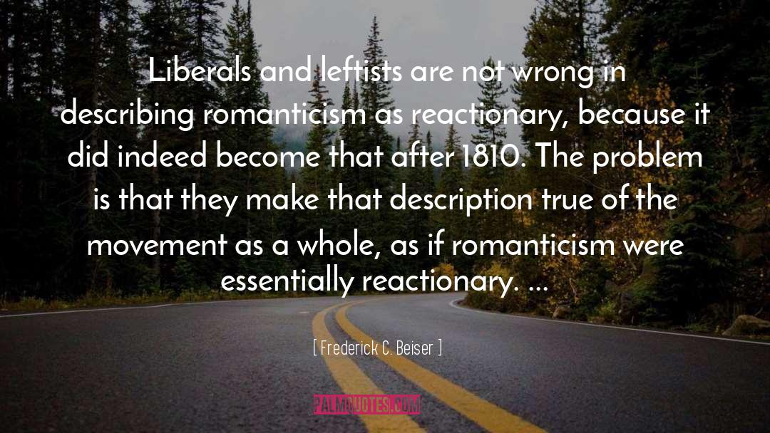 Reactionary quotes by Frederick C. Beiser