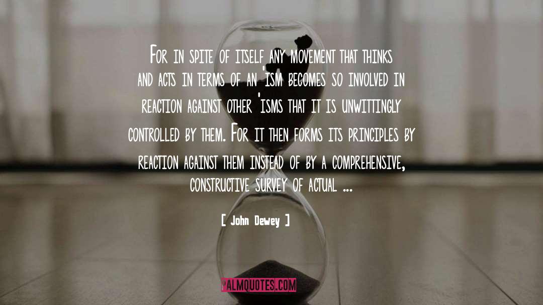 Reactions quotes by John Dewey