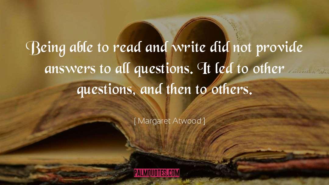 Read And Write quotes by Margaret Atwood