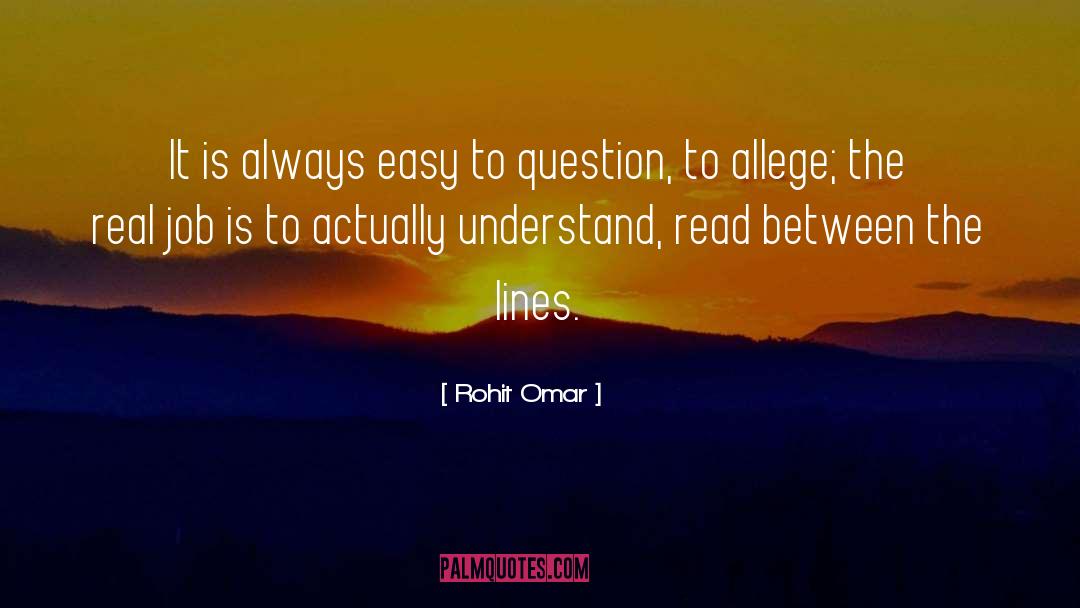 Read Between The Lines quotes by Rohit Omar