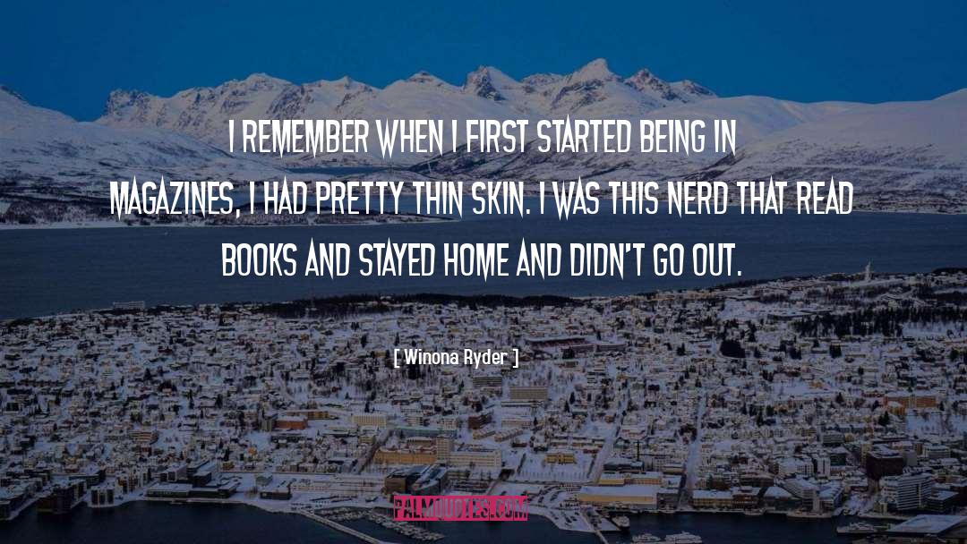 Read Books quotes by Winona Ryder