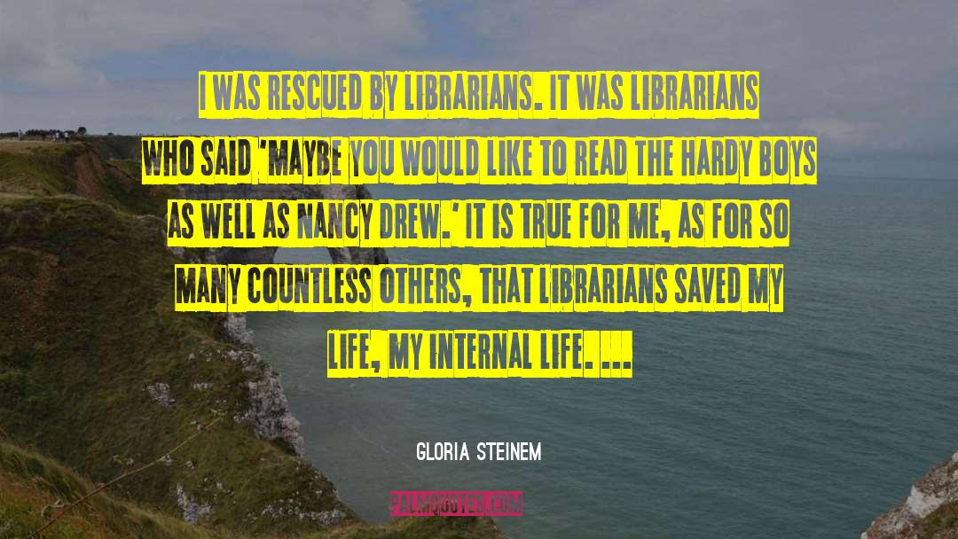 Read For Pleasure quotes by Gloria Steinem