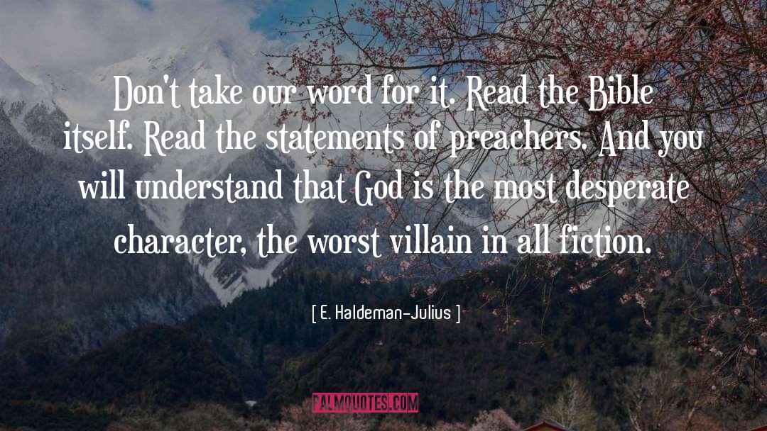 Read The Bible quotes by E. Haldeman-Julius