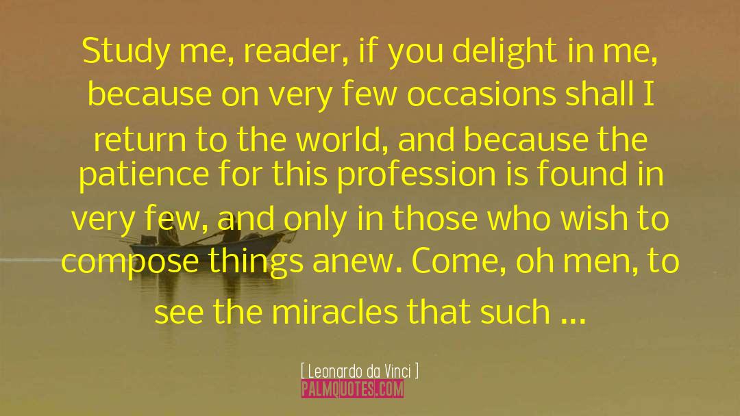 Reader For quotes by Leonardo Da Vinci