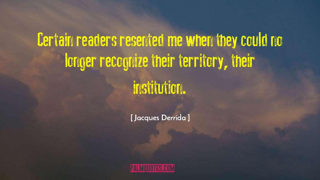 Readers Advisory quotes by Jacques Derrida