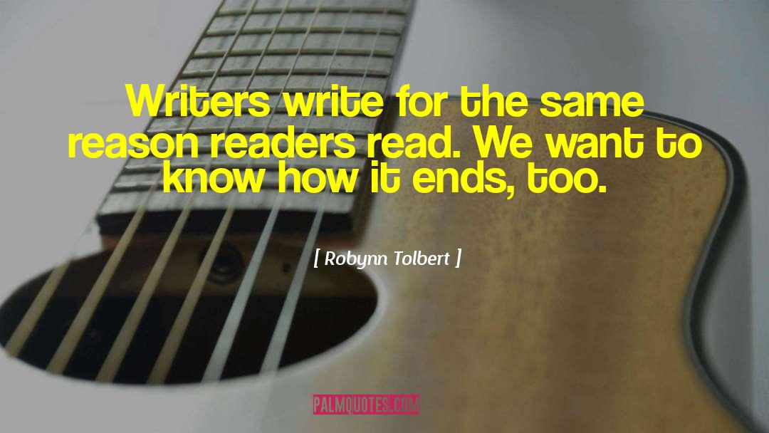 Readers Advisory quotes by Robynn Tolbert