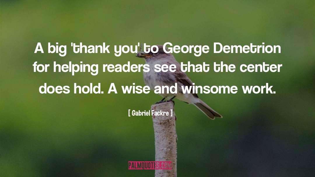 Readers quotes by Gabriel Fackre