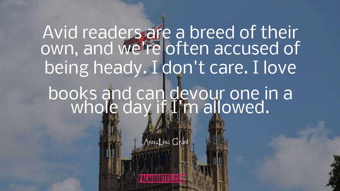 Readers quotes by AnnaLisa Grant