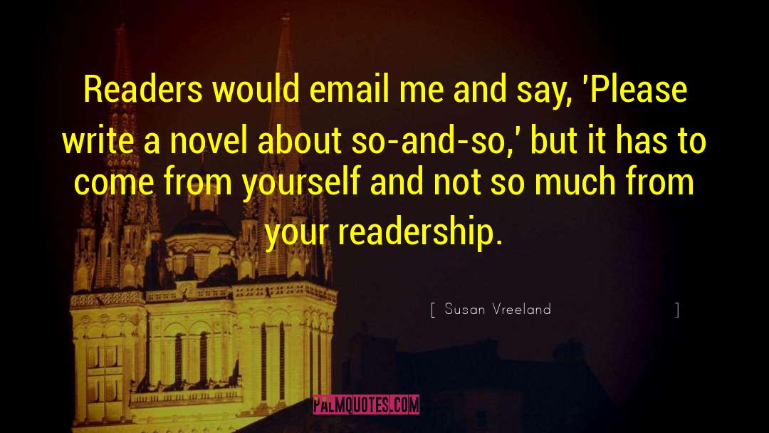 Readership quotes by Susan Vreeland