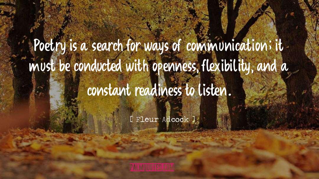 Readiness quotes by Fleur Adcock