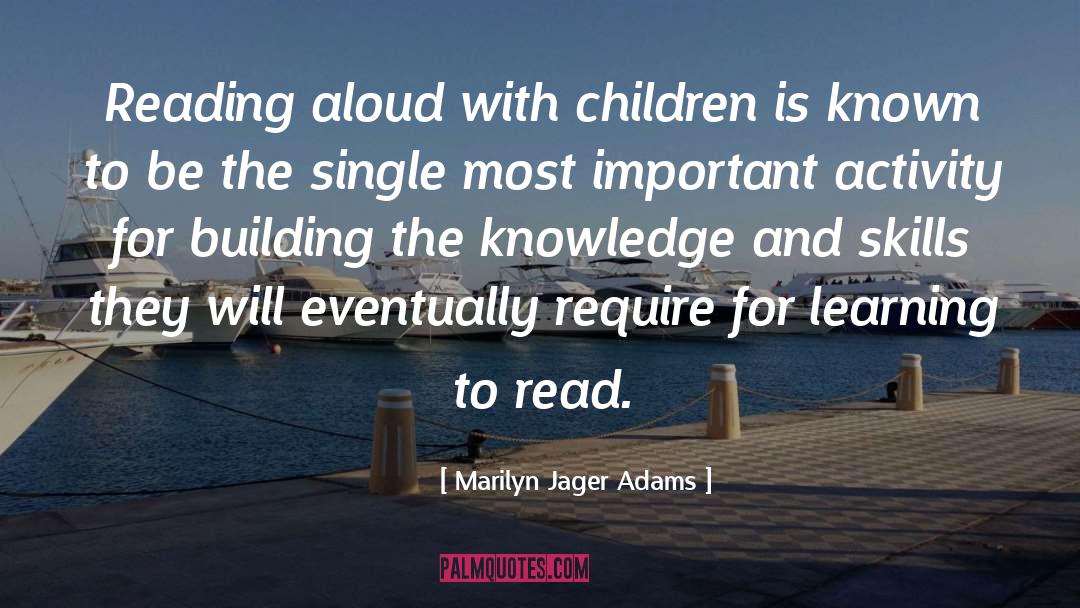 Reading Aloud quotes by Marilyn Jager Adams