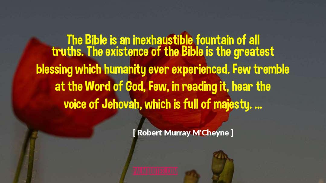 Reading Behaviour quotes by Robert Murray M'Cheyne