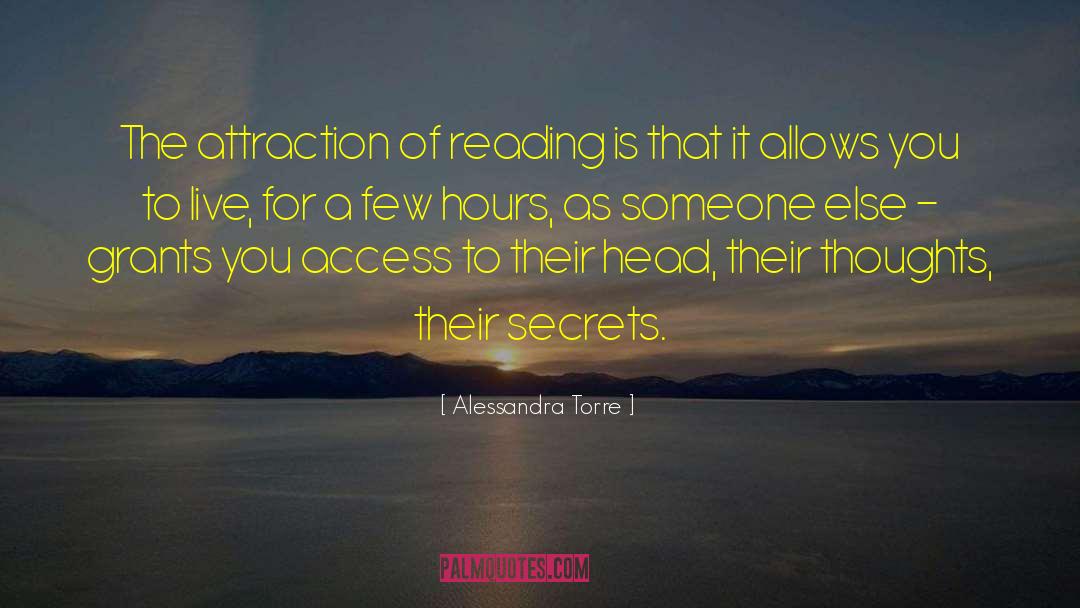Reading Escape quotes by Alessandra Torre