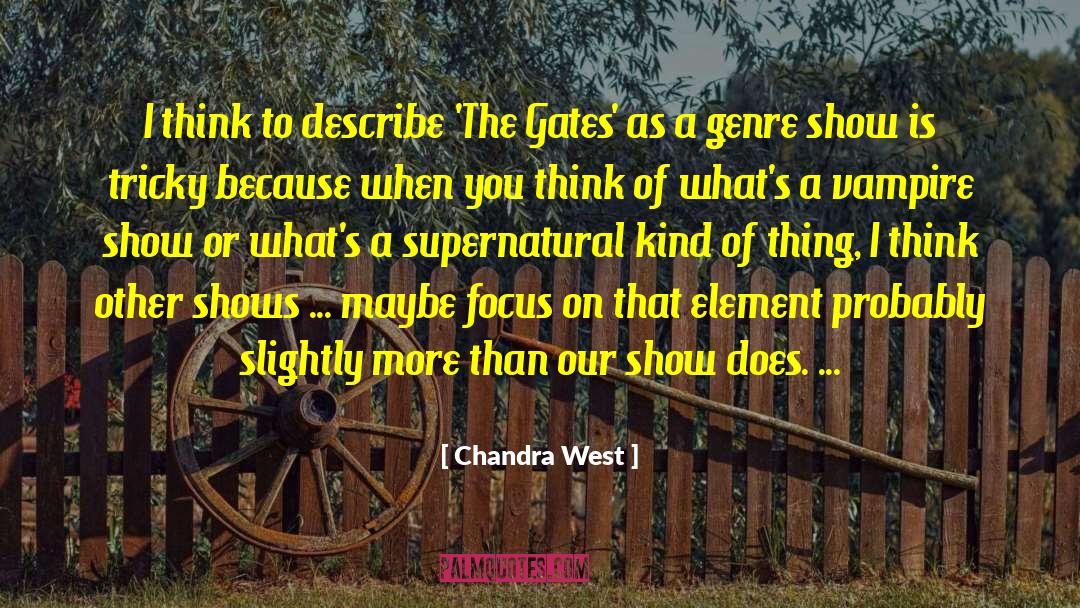 Reading Genre quotes by Chandra West