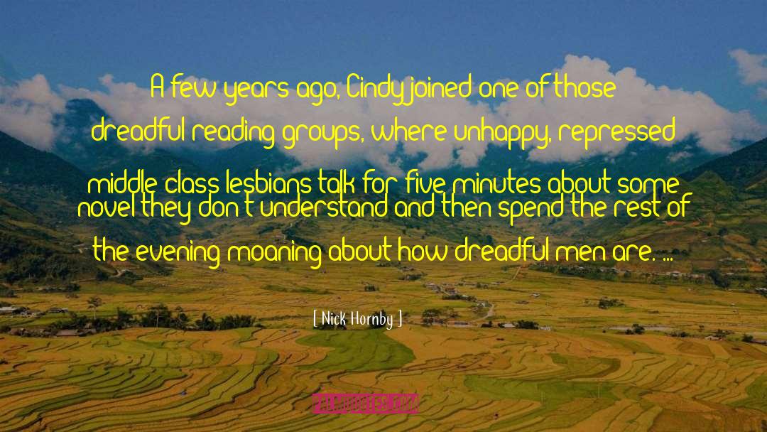 Reading Groups quotes by Nick Hornby