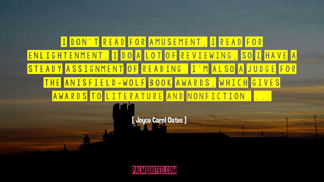 Reading Literature quotes by Joyce Carol Oates