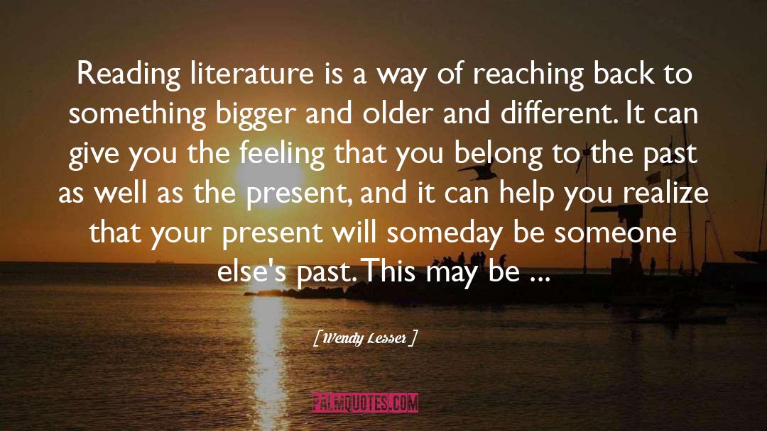 Reading Literature quotes by Wendy Lesser