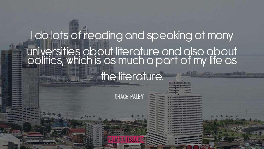 Reading Literature quotes by Grace Paley