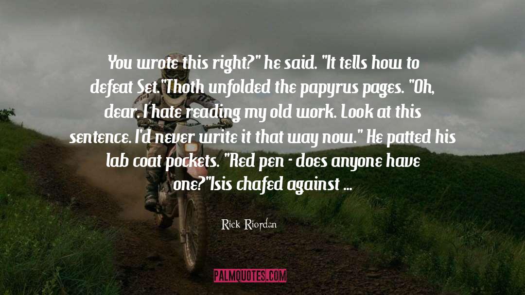 Reading quotes by Rick Riordan
