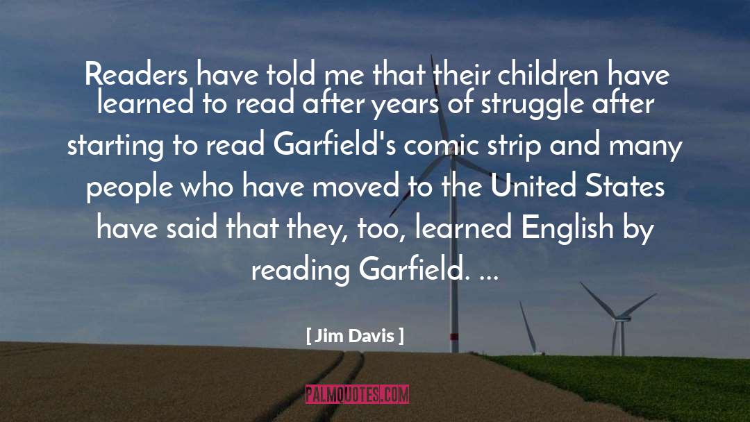 Reading quotes by Jim Davis