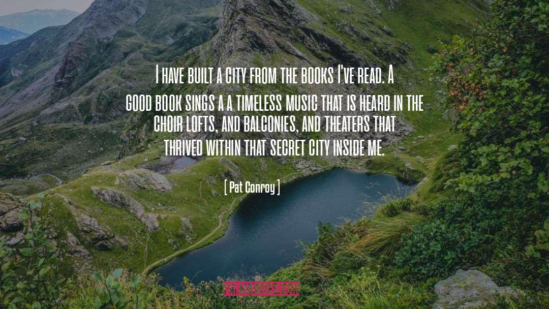 Reading quotes by Pat Conroy
