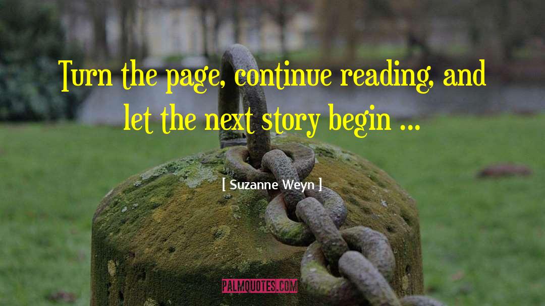 Reading Story Books quotes by Suzanne Weyn
