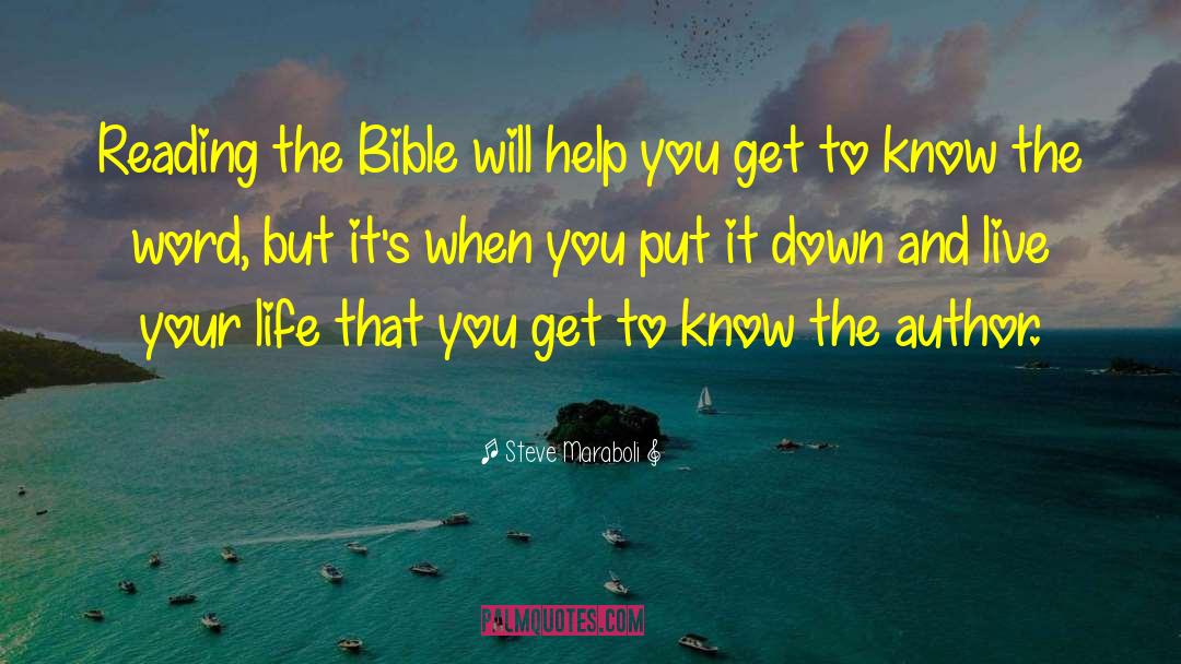 Reading The Bible quotes by Steve Maraboli