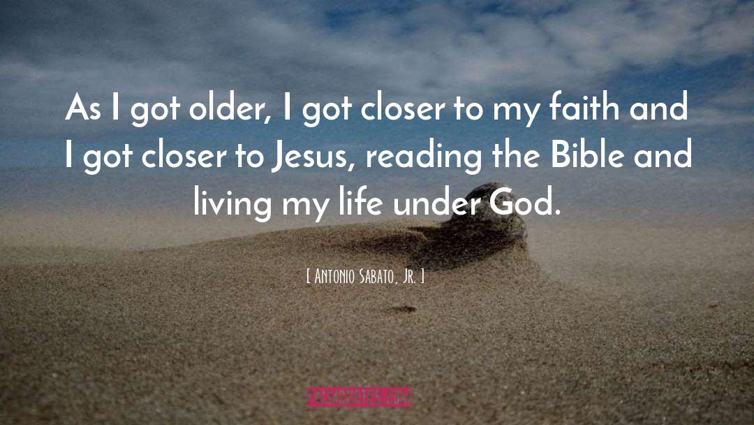 Reading The Bible quotes by Antonio Sabato, Jr.