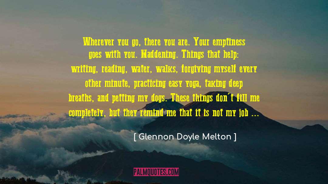 Reading Voice quotes by Glennon Doyle Melton