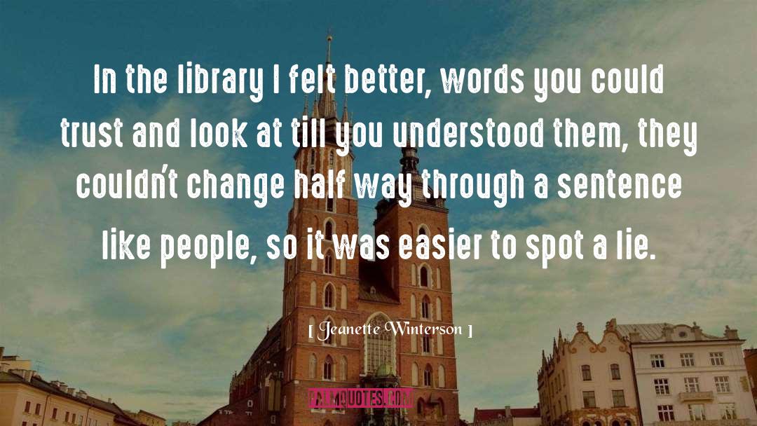 Reading Words quotes by Jeanette Winterson