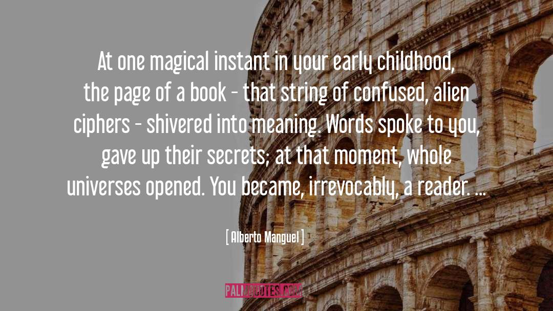 Reading Words quotes by Alberto Manguel