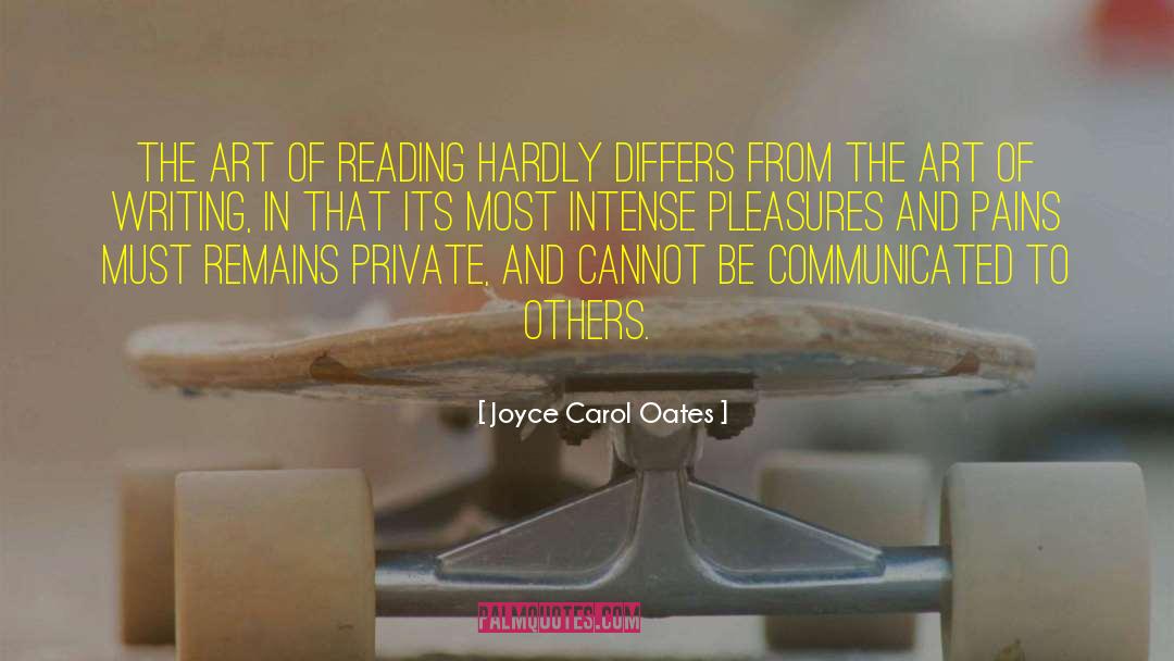 Reading Writing quotes by Joyce Carol Oates