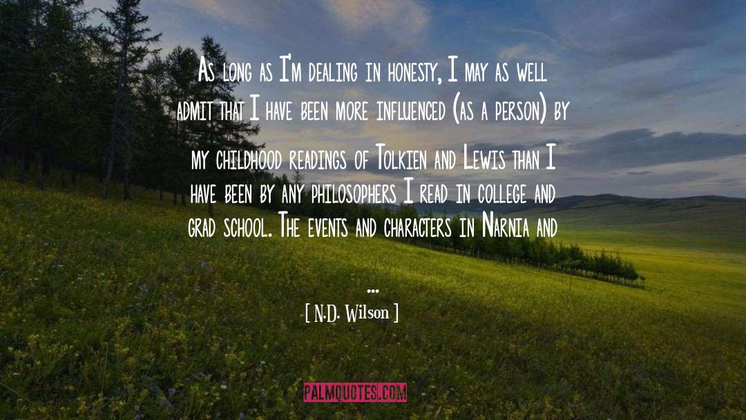 Readings quotes by N.D. Wilson