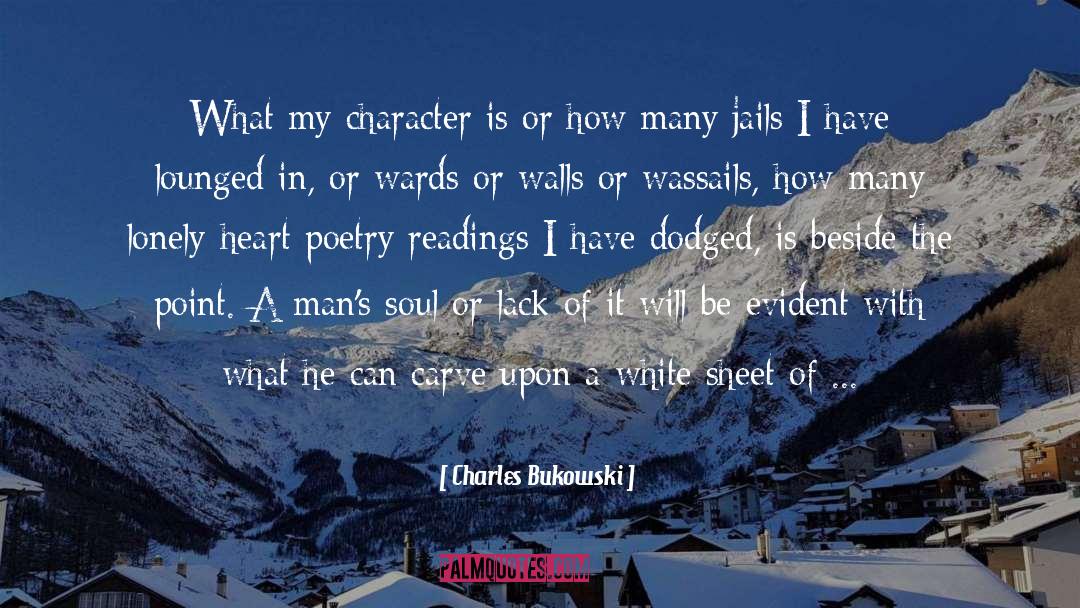 Readings quotes by Charles Bukowski