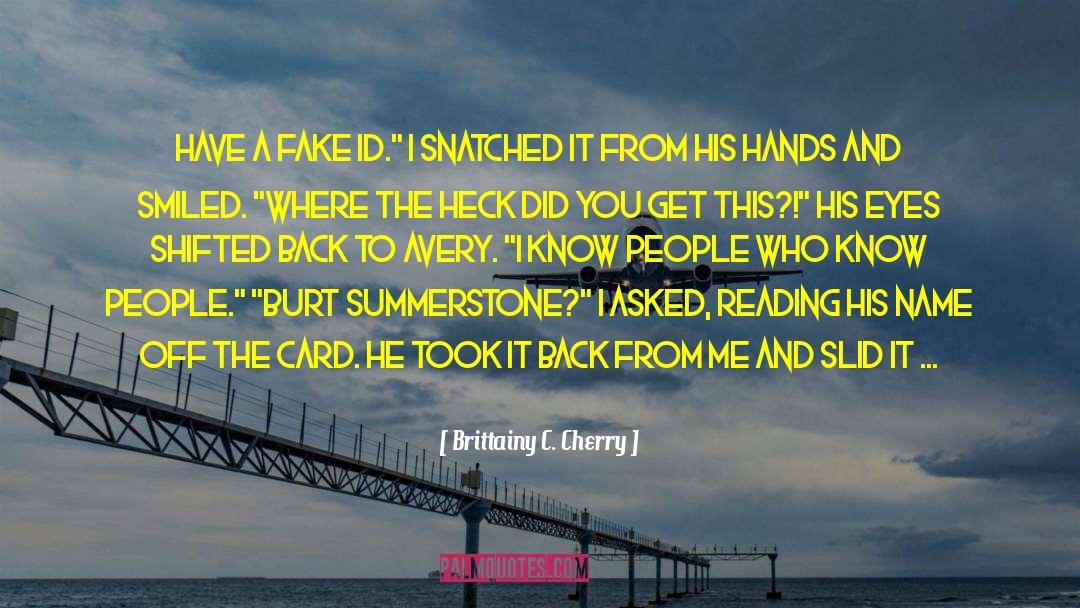 Reads For Summer quotes by Brittainy C. Cherry