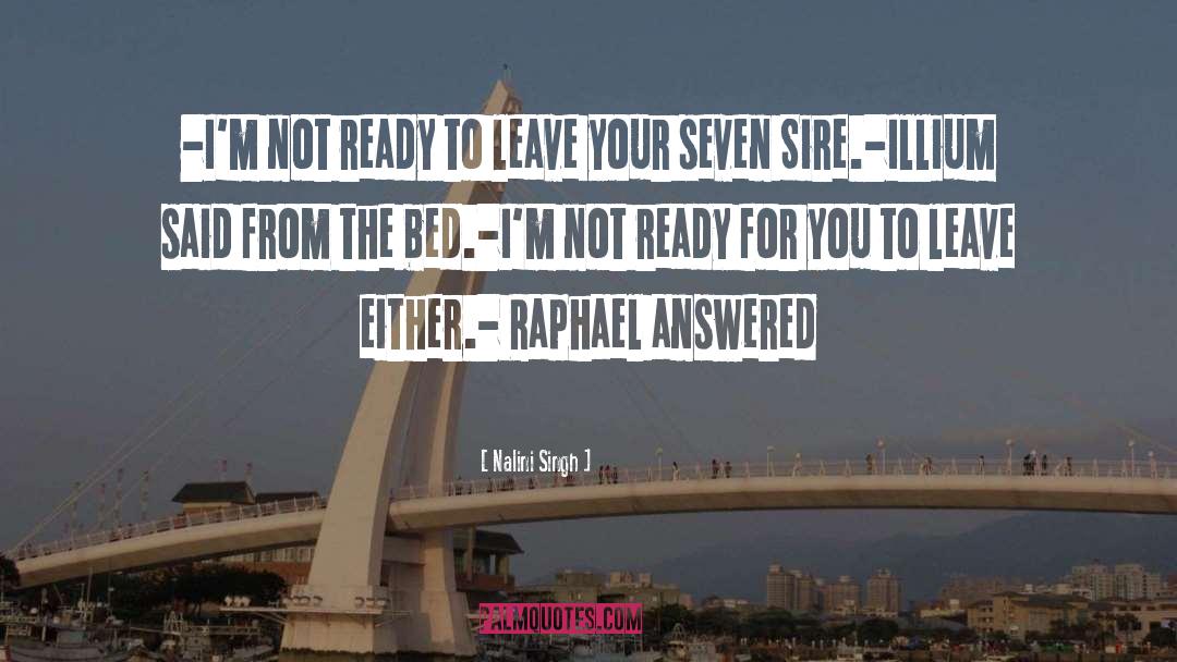 Ready To Leave quotes by Nalini Singh