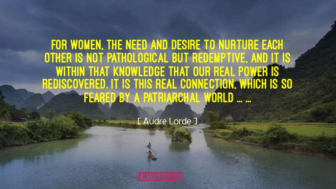 Real Connection quotes by Audre Lorde