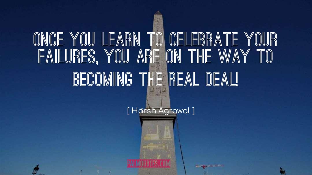 Real Deal quotes by Harsh Agrawal