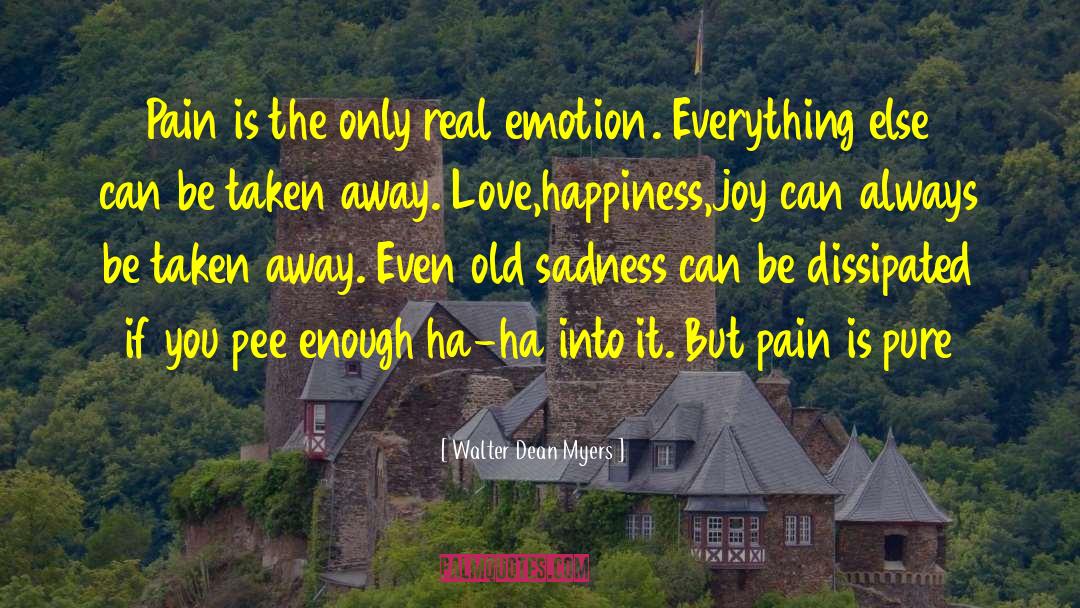 Real Emotion quotes by Walter Dean Myers