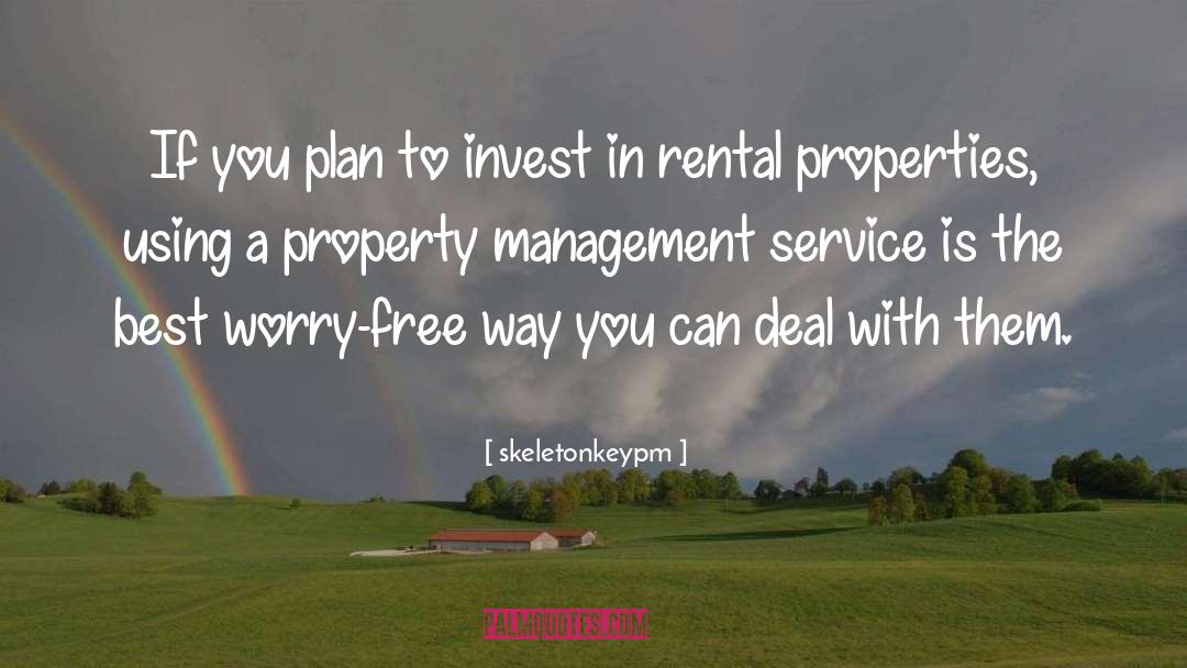Real Estate Property Management quotes by Skeletonkeypm