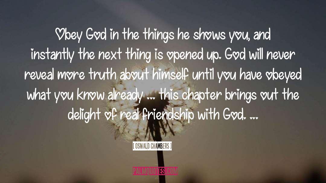 Real Friendship quotes by Oswald Chambers