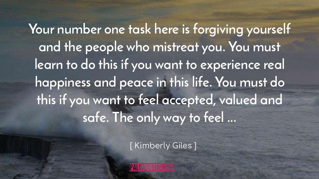 Real Happiness quotes by Kimberly Giles