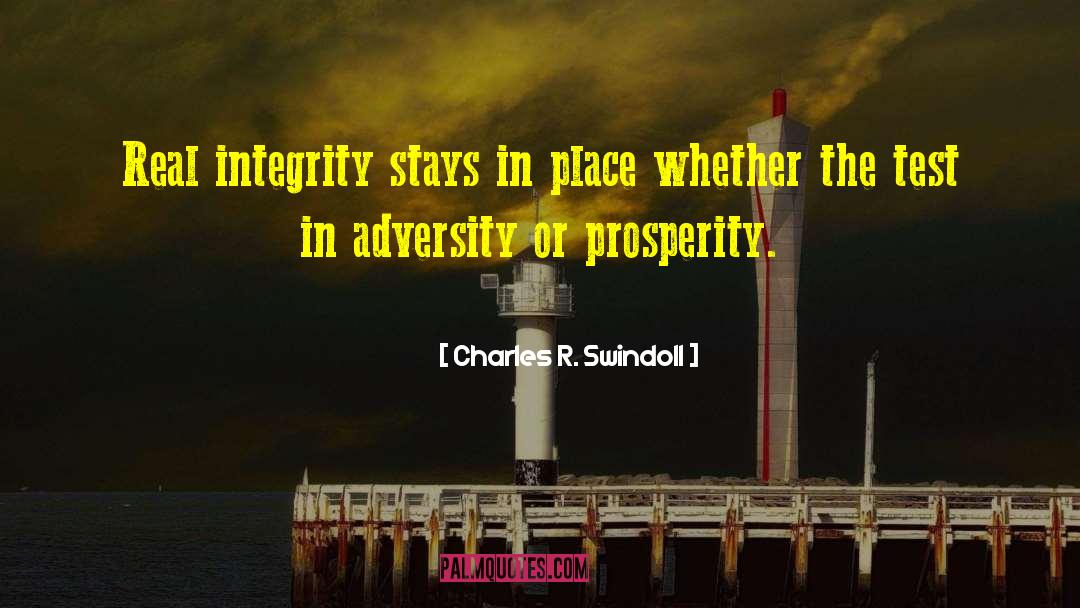 Real Integrity quotes by Charles R. Swindoll