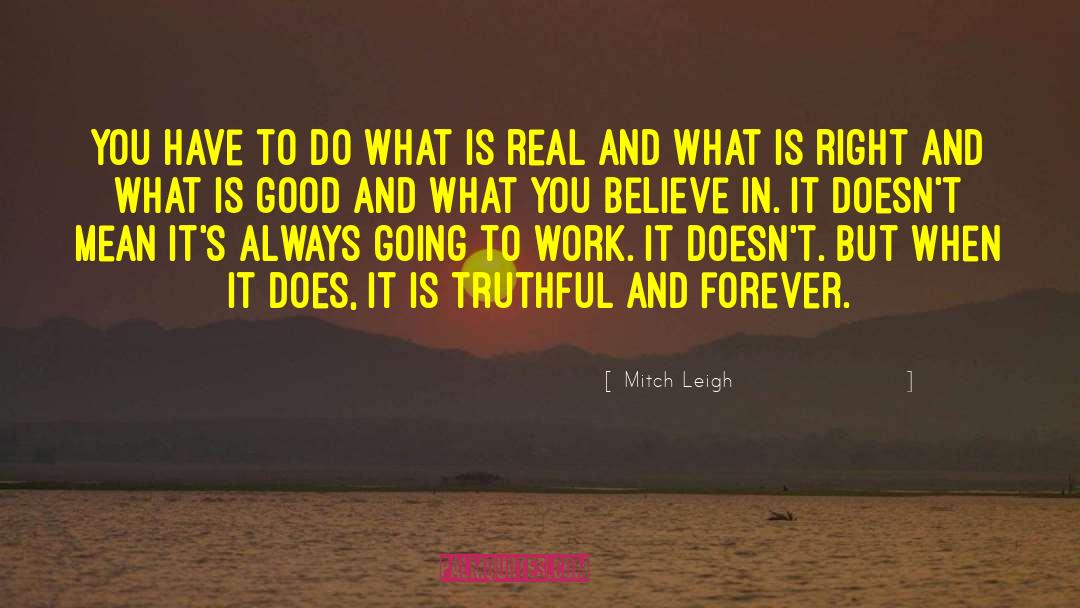 Real Joy quotes by Mitch Leigh