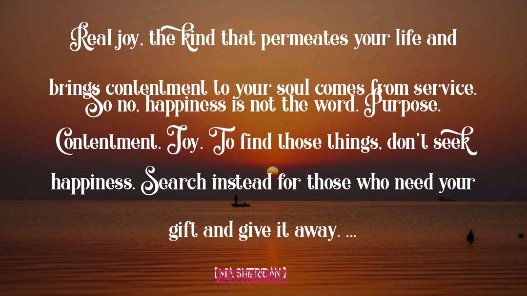 Real Joy quotes by Mia Sheridan